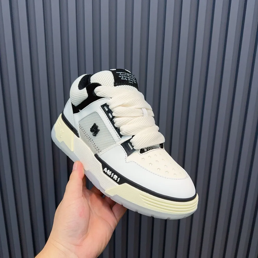 Men's shoes 💰660💰 AMIRI AMIRI trendy brand hot sale 🔥 Available all year round, couples 💑 Official website synchronization Imported fabrics 1⃣️ vs 1⃣️ replica, original factory special original sole, 35-45 (45. non-refundable)